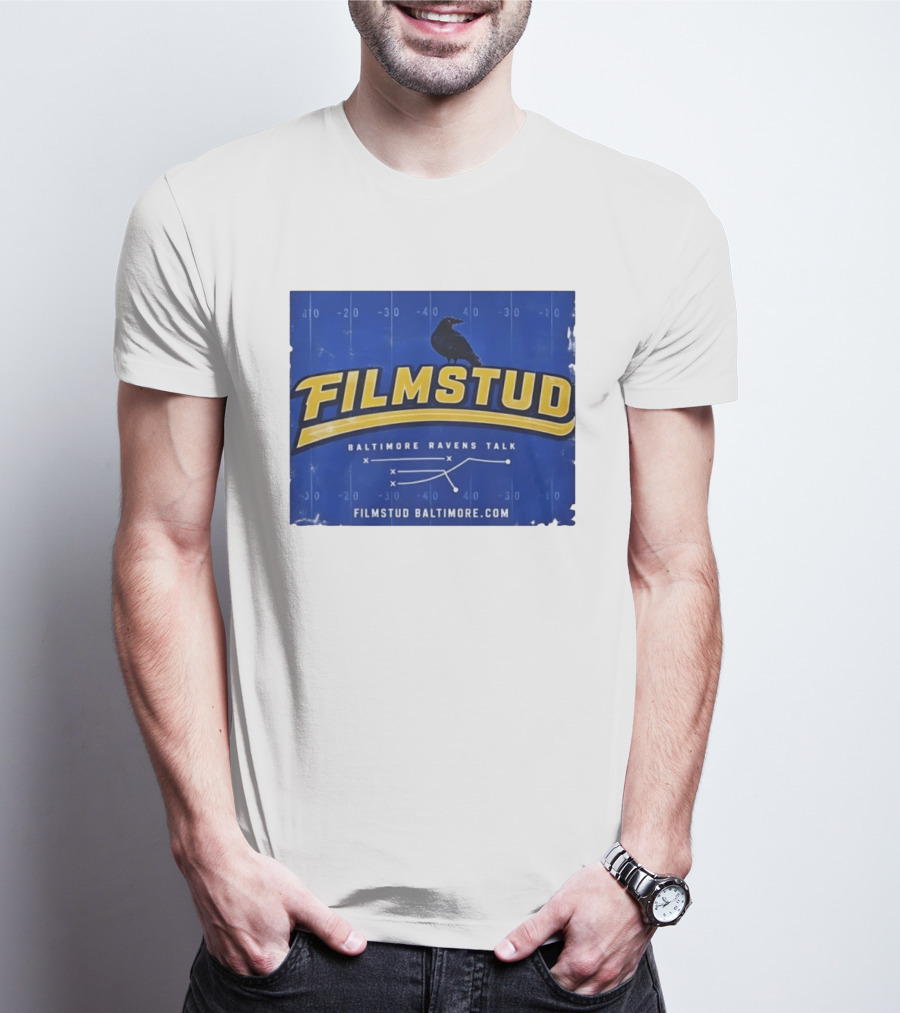 Filmstud Baltimore Ravens Talk Football FilmstudBaltimore.com T-Shirt