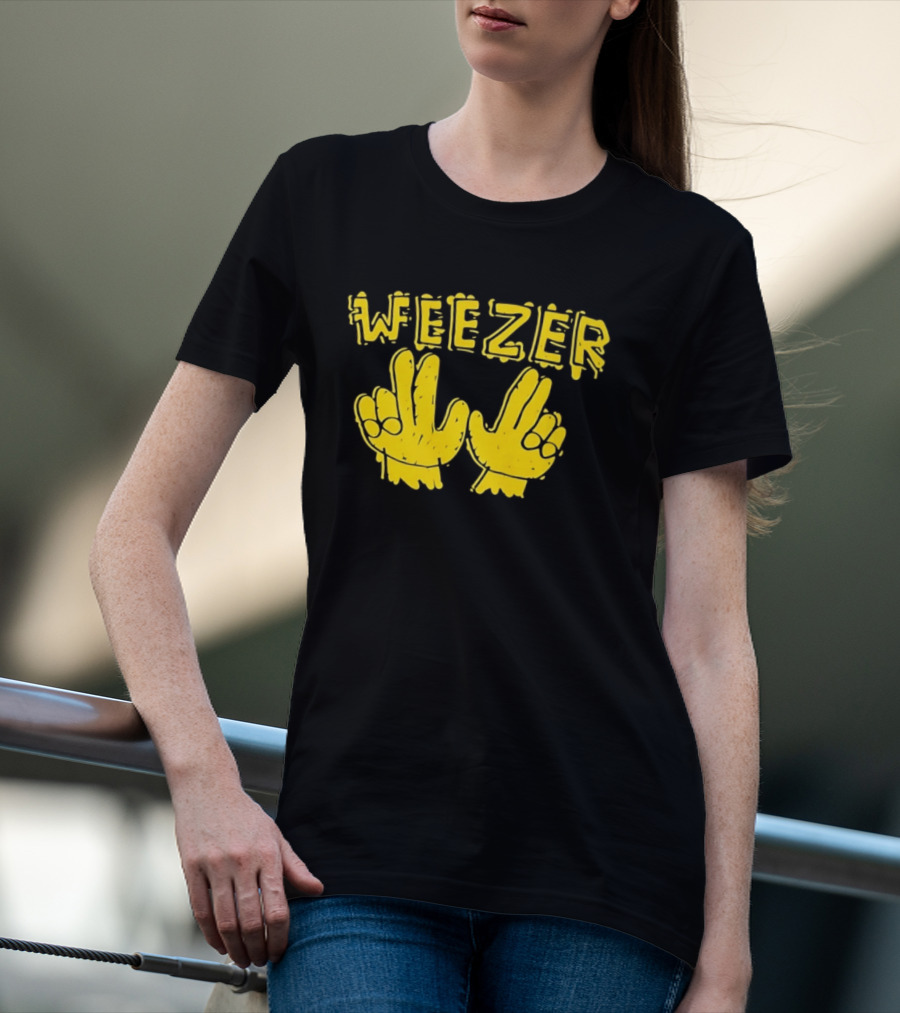 Weezer Hand Sign Alternative Rock T-Shirt