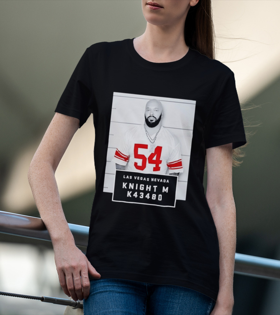 Las Vegas Nevada Shot 54 Knight M K43480 Death Row Records T-Shirt