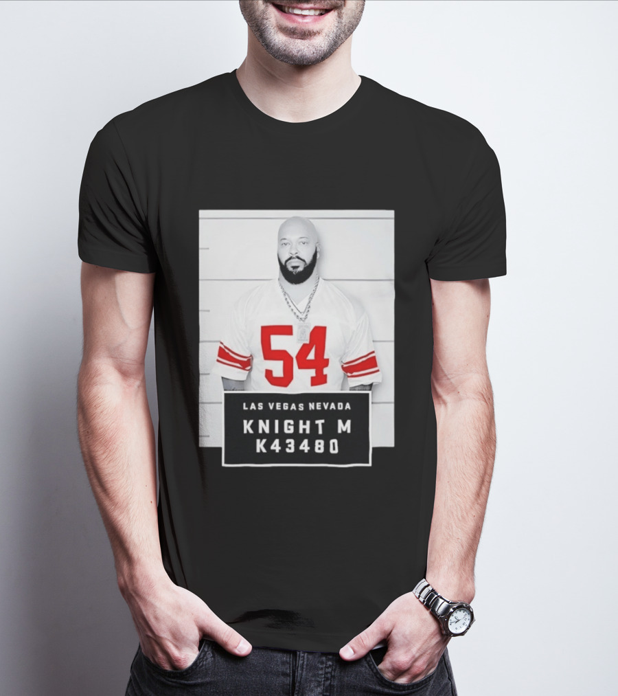Las Vegas Nevada Shot 54 Knight M K43480 Death Row Records T-Shirt