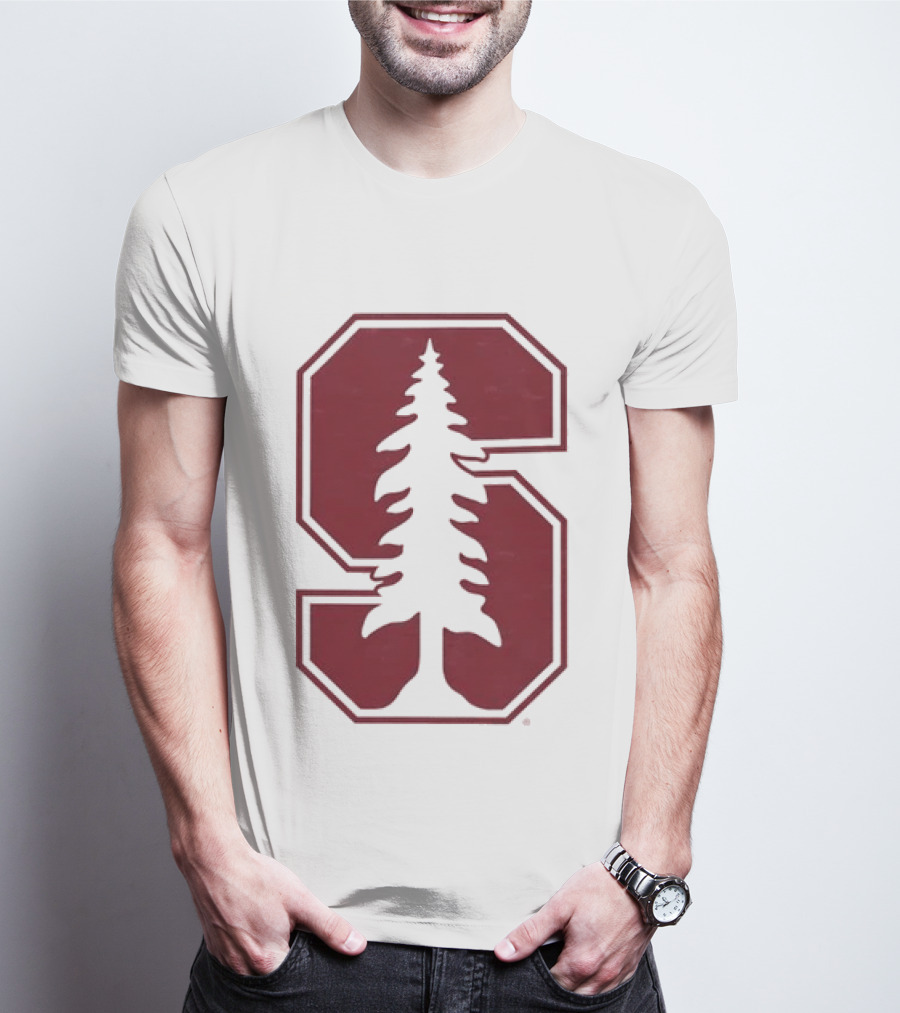 Stanford University Cardinal Block S Tree Logo NCAA T-Shirt