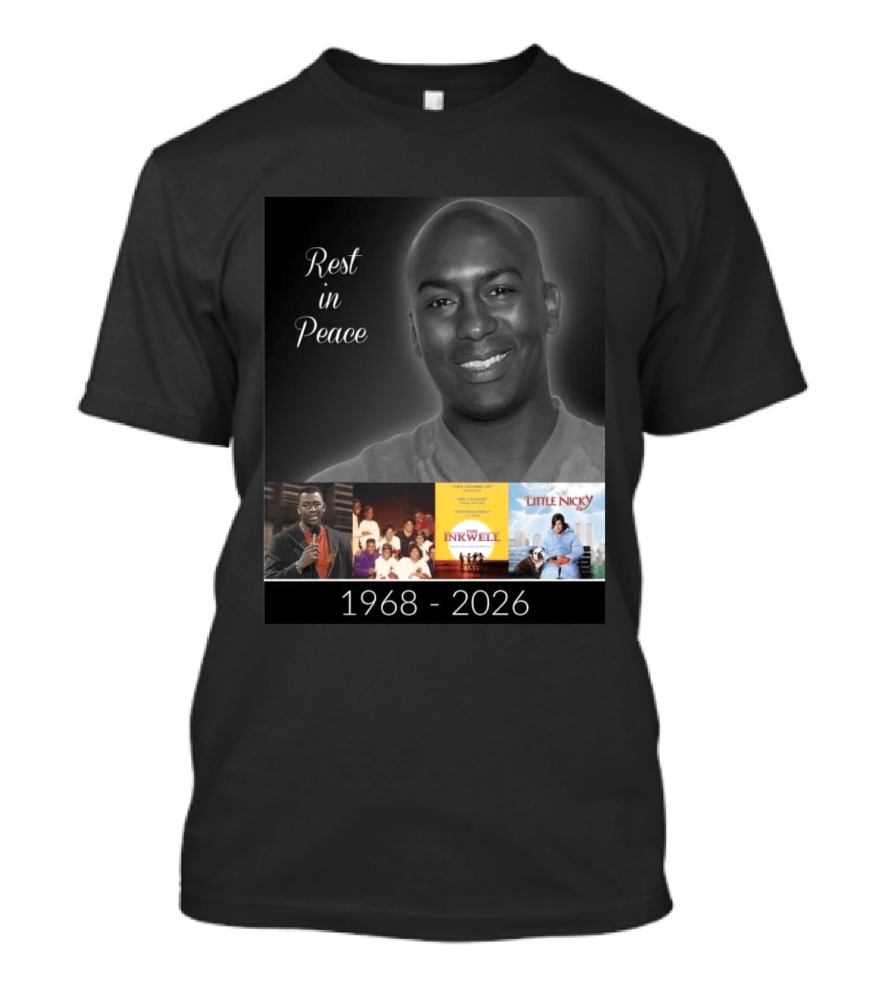 Rest In Peace Reggie McFadden 1968 2026 In Living Color Def Comedy Jam Little Nicky The Inkwell T-Shirt