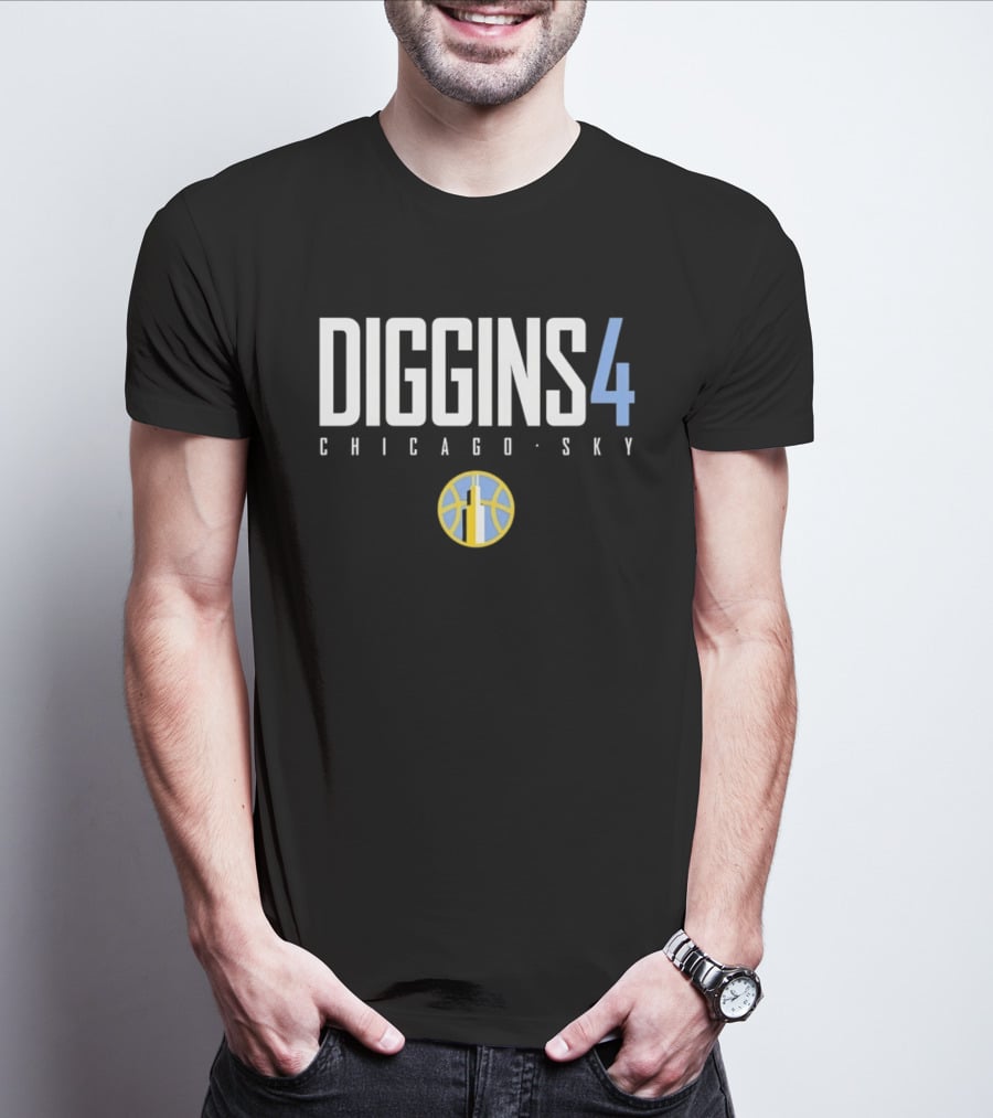 Diggins 4 Chicago Sky WNBA Basketball T-Shirt