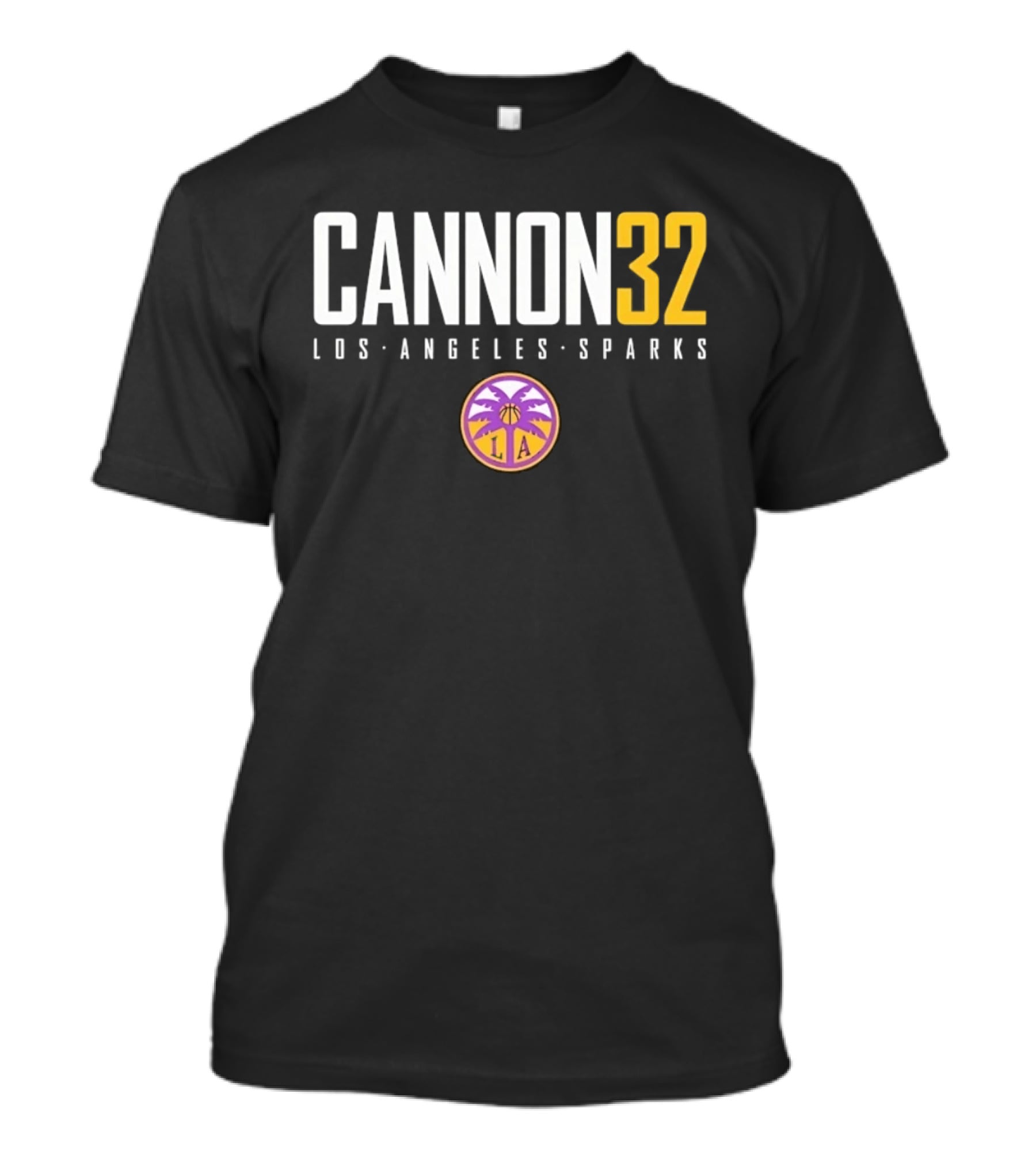Cannon 32 Los Angeles Sparks WNBA Basketball T-Shirt