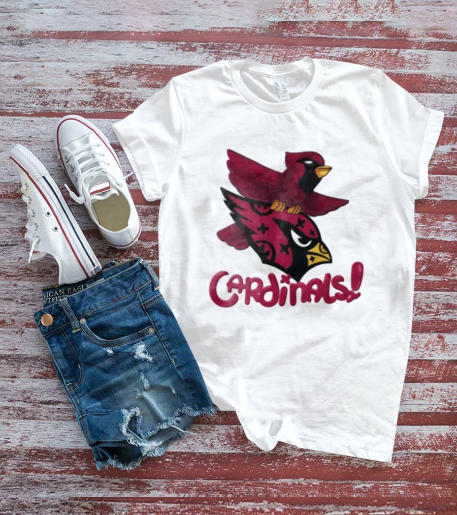 Arizona Cardinals Red Bird Iconic Fan Gear T-Shirt