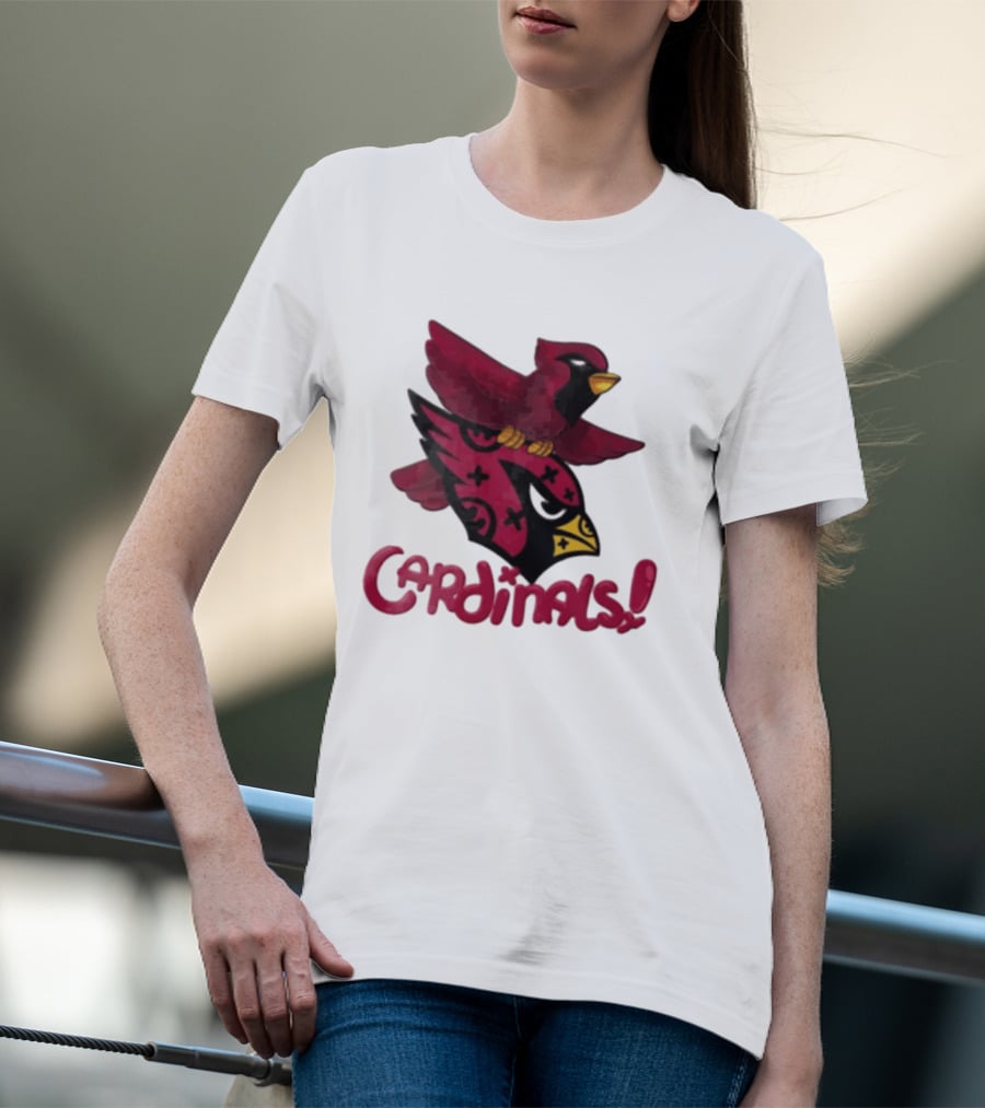 Arizona Cardinals Red Bird Iconic Fan Gear T-Shirt