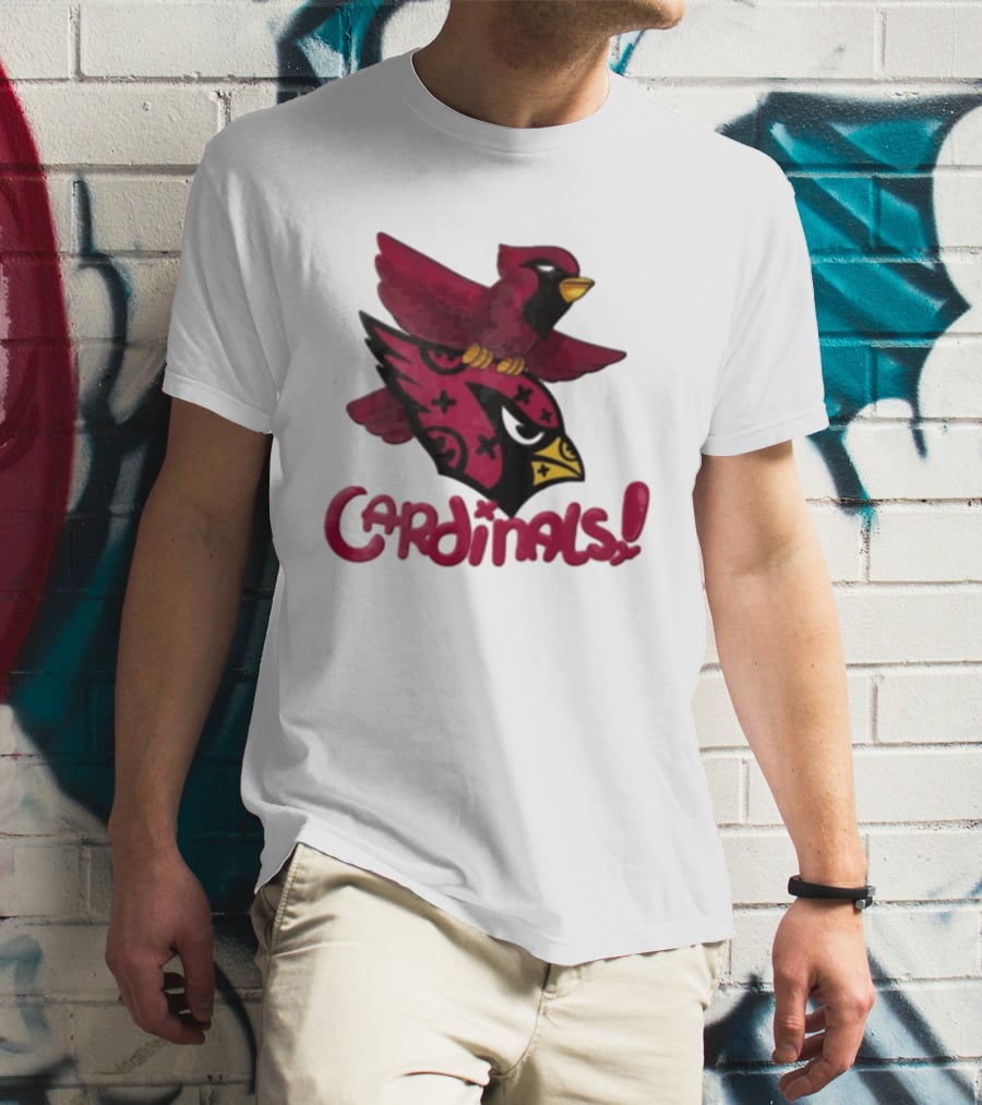 Arizona Cardinals Red Bird Iconic Fan Gear T-Shirt