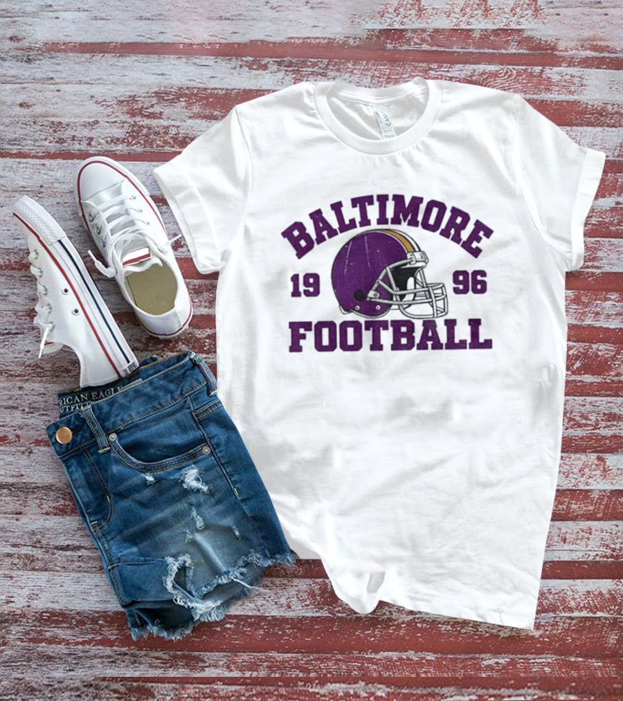 Baltimore Football 1996 Purple Helmet T-Shirt