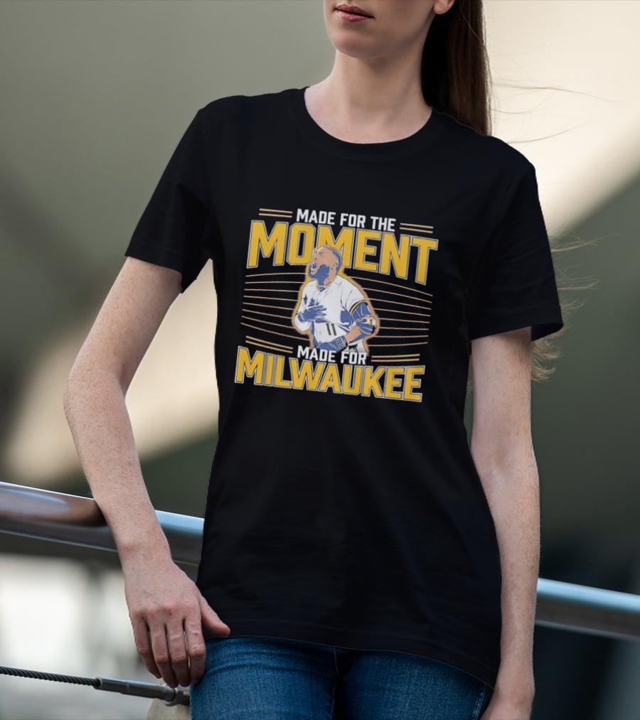 Jackson Chourio Made For The Moment Milwaukee Brewers MLB Made For Milwaukee T-Shirt
