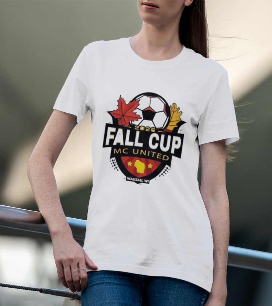 2026 Fall Cup MC United Soccer Tournament Leaves And Stars T-Shirt
