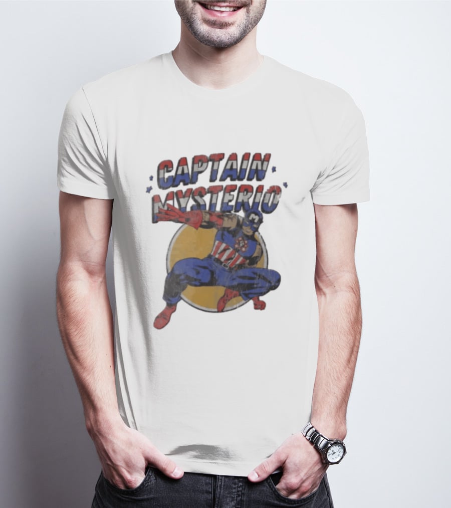 Captain Mysterio America Costume Wrestling Hero T-Shirt