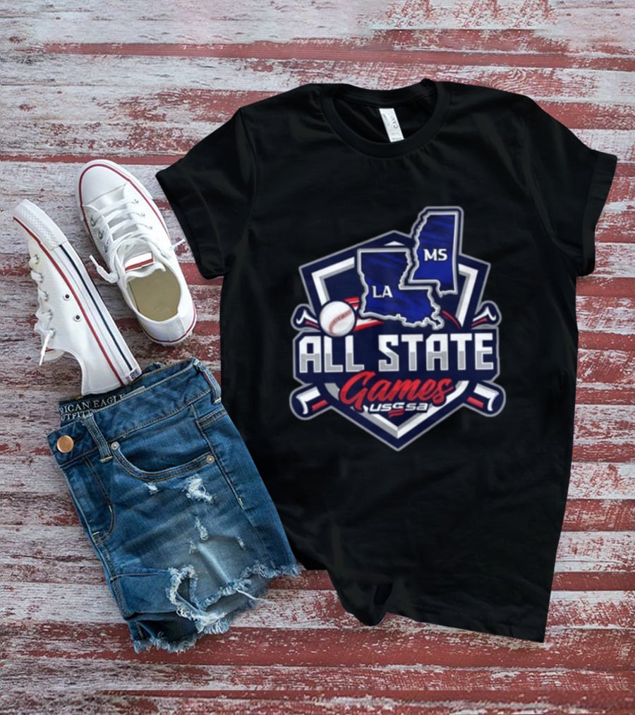 USSSA All State Games Louisiana Mississippi Baseball Event T-Shirt