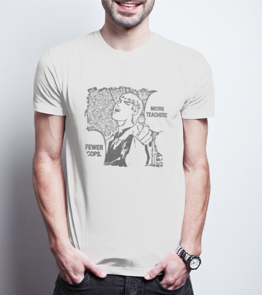 More Teachers Fewer Cops Eikichi Onizuka Great Teacher Onizuka Anime Manga Series T-Shirt