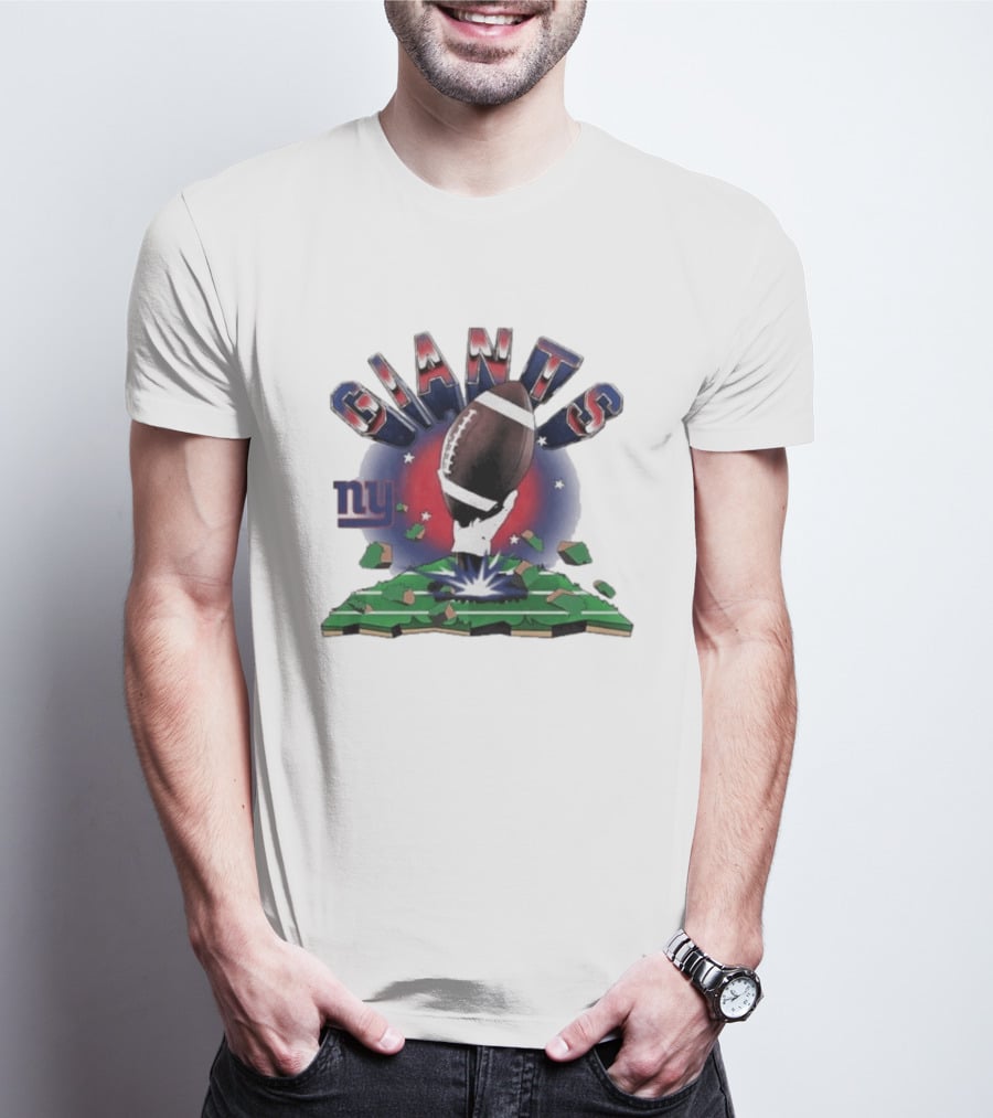 New York Giants 2026 Explode Clubhouse Football Hand Stars Ny T-Shirt
