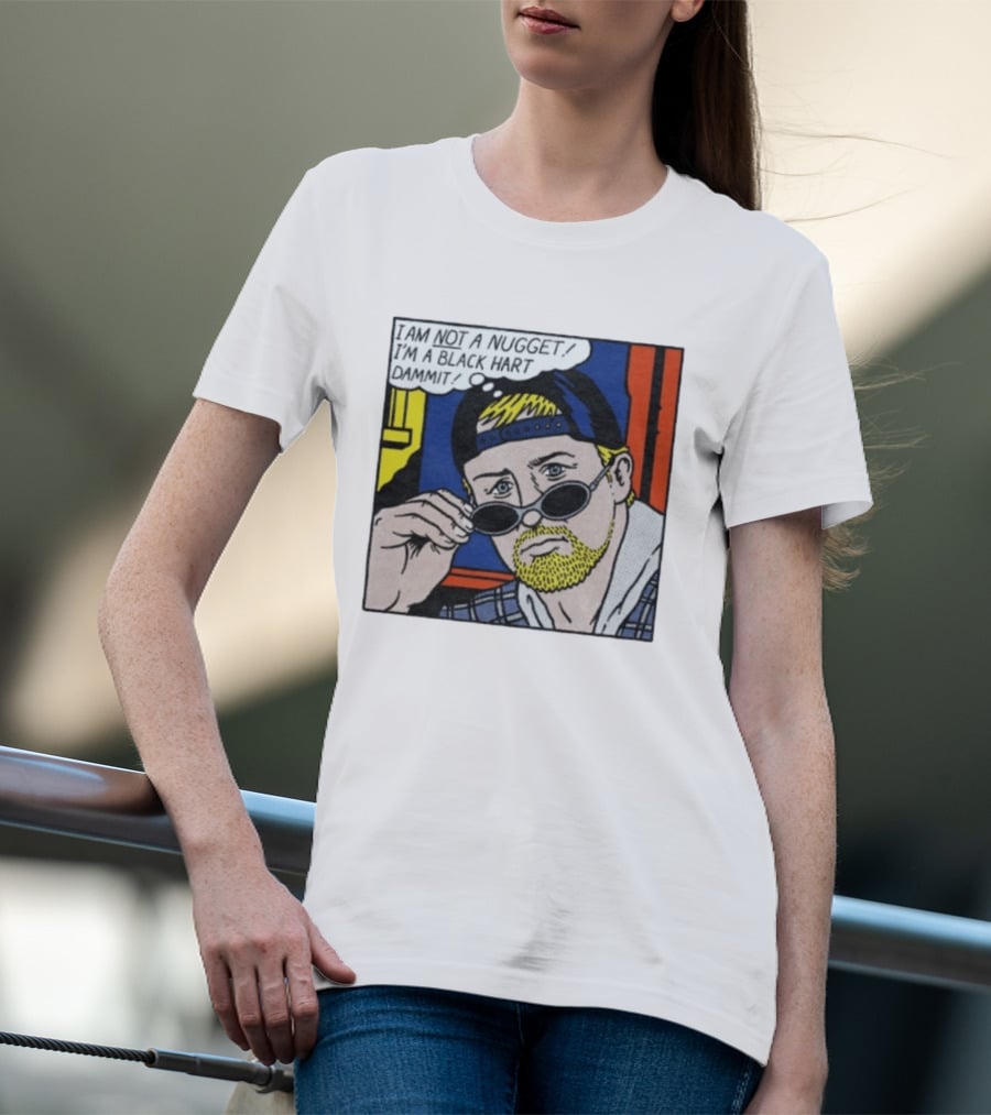 I Am Not A Nugget I'm A Black Hart Dammit Retro Comic T-Shirt