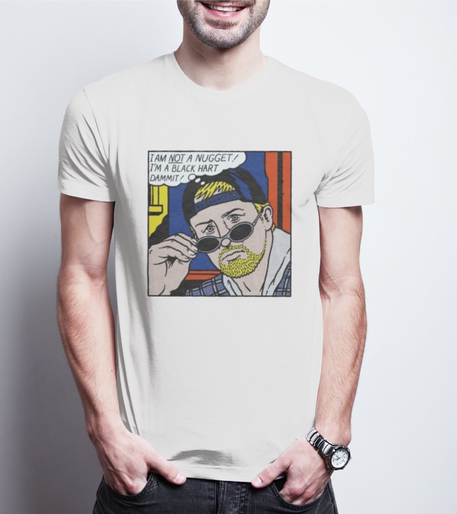 I Am Not A Nugget I'm A Black Hart Dammit Retro Comic T-Shirt