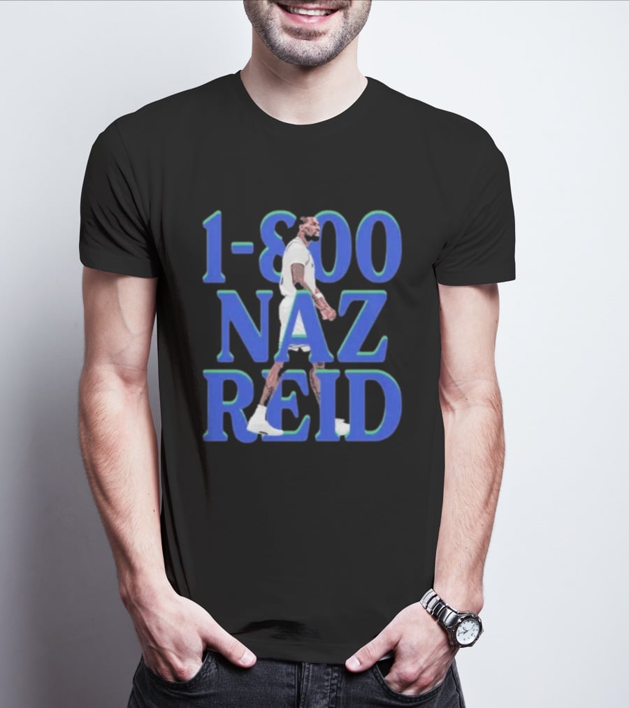 1 800 Naz Reid Minnesota Timberwolves Basketball T-Shirt