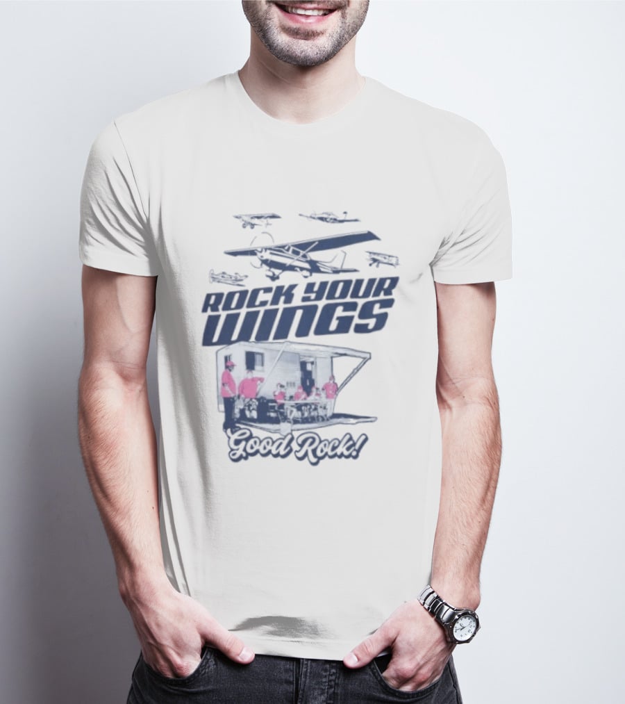EAA AirVenture 2026 Rock Your Wings Good Rock Airplane Gathering T-Shirt