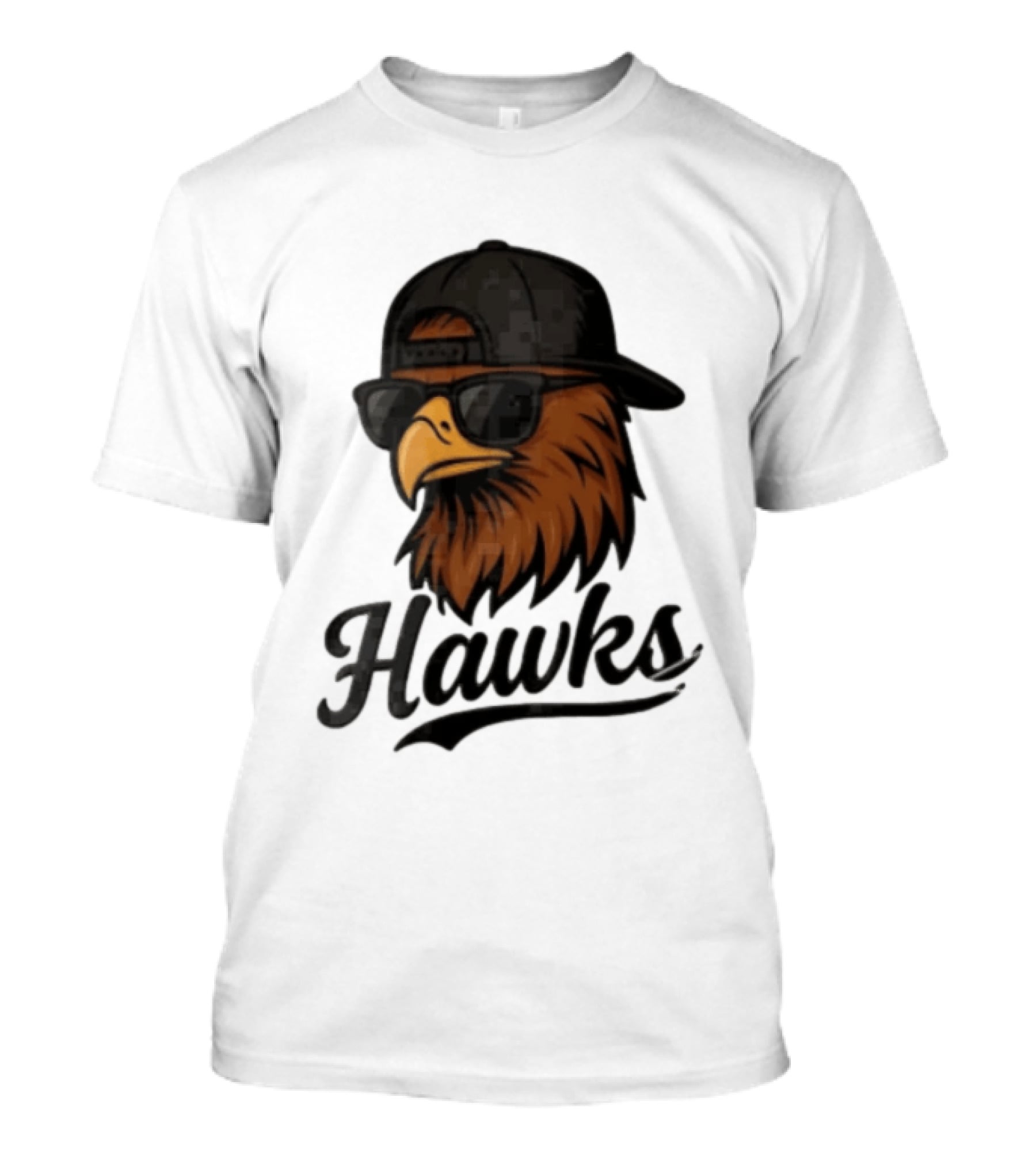 Hawks Eagle Wearing Sunglasses And Baseball Cap T-Shirt
