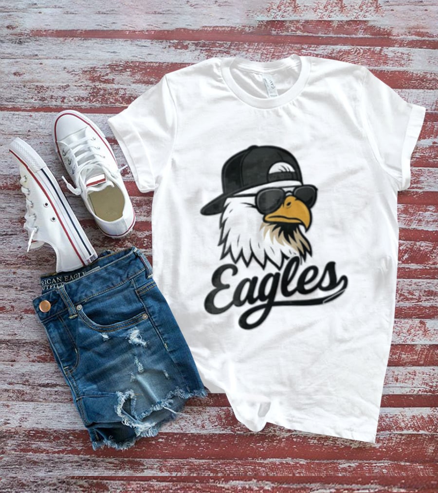 Philadelphia Eagles Eagle Sunglasses Baseball Cap Sports Fan T-Shirt