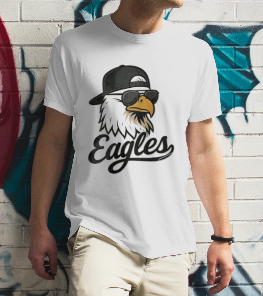 Philadelphia Eagles Eagle Sunglasses Baseball Cap Sports Fan T-Shirt