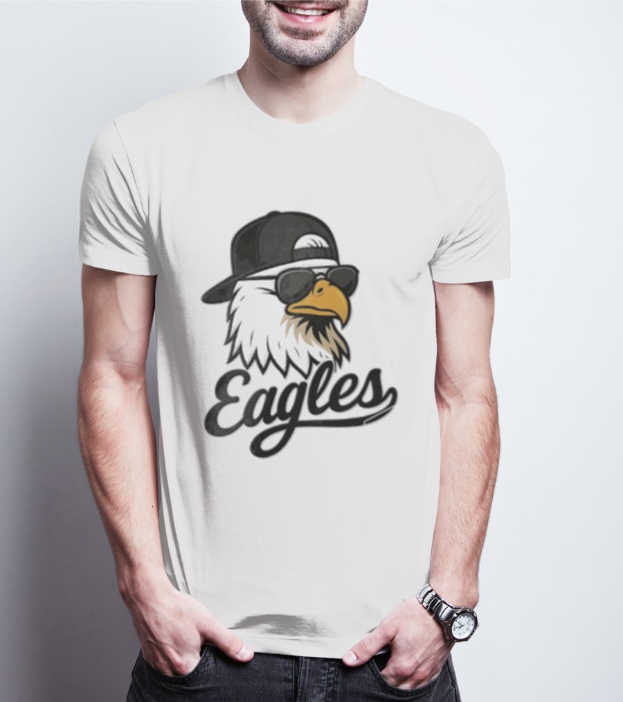 Philadelphia Eagles Eagle Sunglasses Baseball Cap Sports Fan T-Shirt