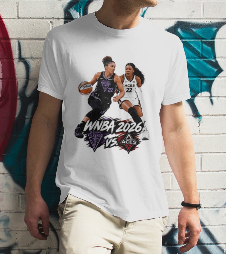 WNBA 2026 Golden State Valkyries Vs Las Vegas Aces T-Shirt