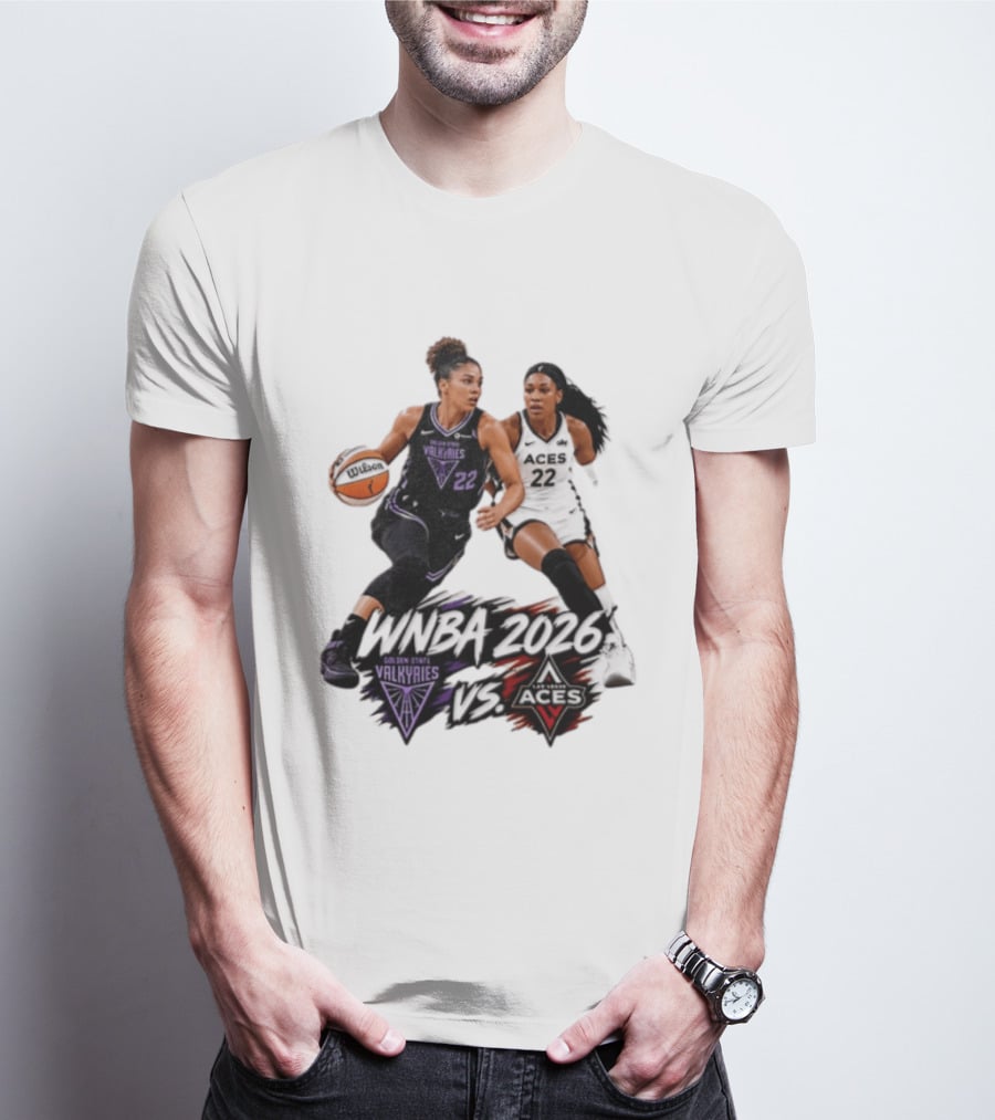 WNBA 2026 Golden State Valkyries Vs Las Vegas Aces T-Shirt