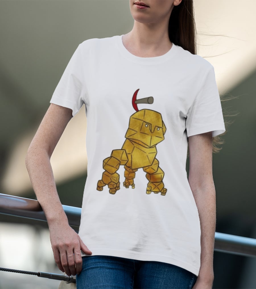 San Francisco 49ers Gold Rock Golem Miner Pickaxe T-Shirt