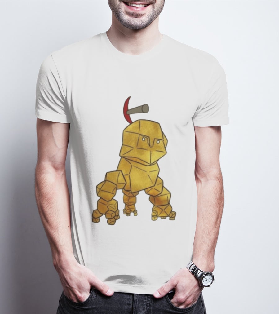 San Francisco 49ers Gold Rock Golem Miner Pickaxe T-Shirt