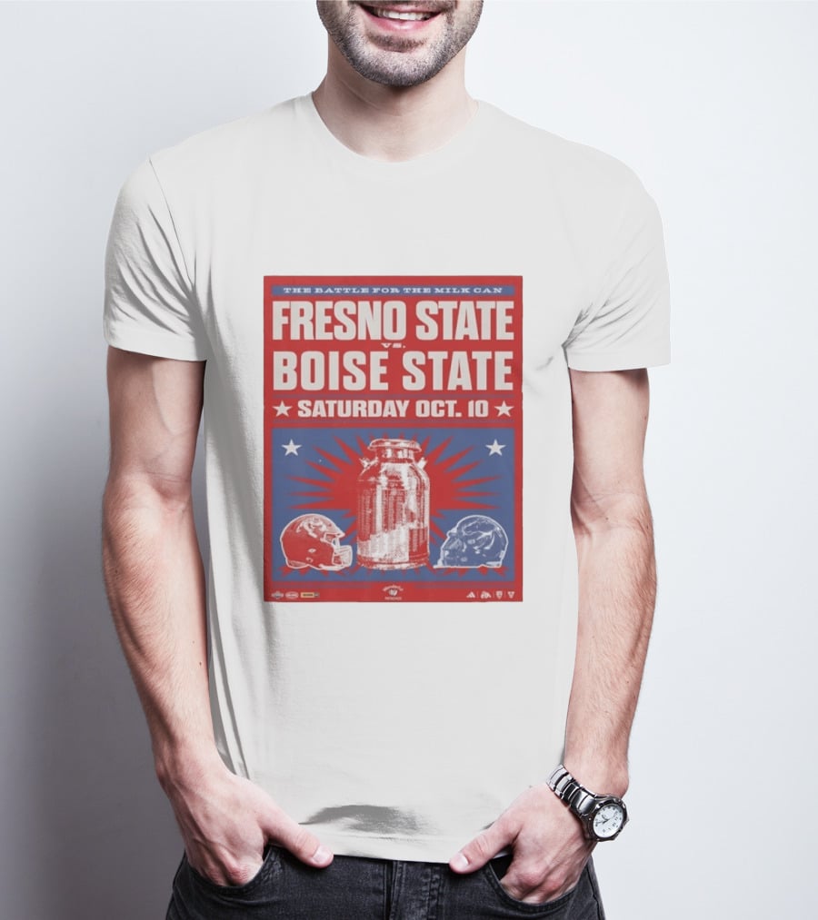 The Battle For The Milk Can Fresno State Vs Boise State Saturday Oct 10 T-Shirt