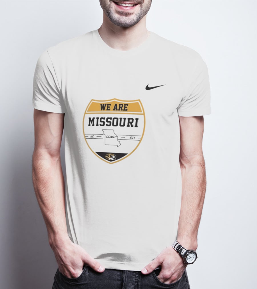 Missouri Tigers We Are KC COMO STL Shield Nike T-Shirt