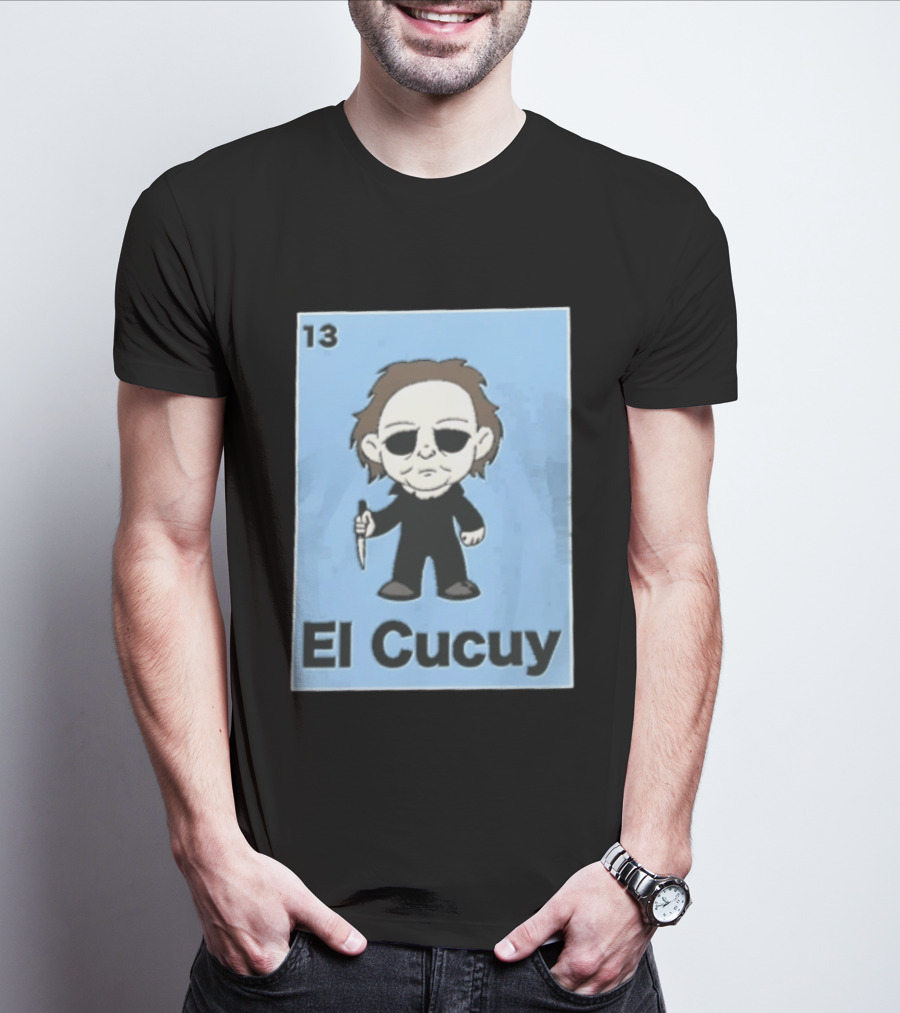 13 El Cucuy Michael Myers Chibi Holding Knife T-Shirt