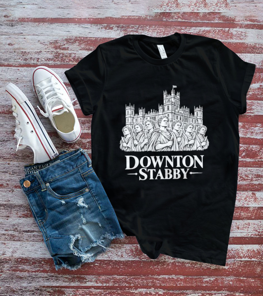Roman Downton Stabby Julius Caesar Assassins Ancient Rome T-Shirt