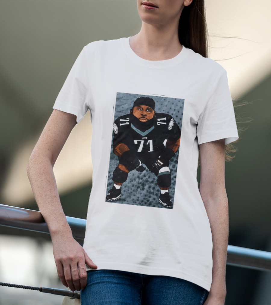 Lane Johnson Jason Peters Philadelphia Eagles Number 71 Football Player T-Shirt