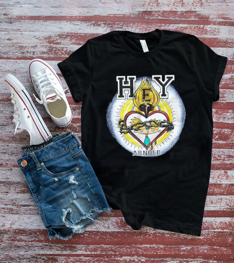 Hey Arnold Sacred Heart Nickelodeon Bootleg T-Shirt