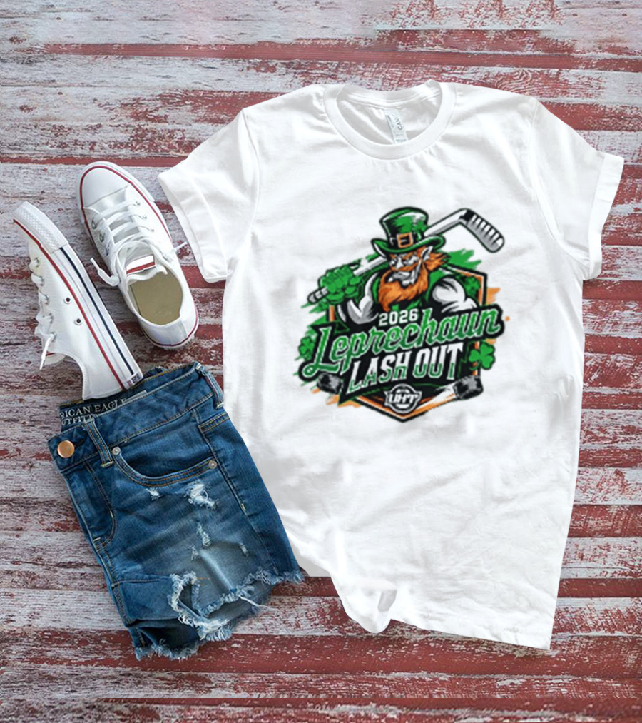 2026 Leprechaun Lash Out Hockey Logo Irish Hockey Players T-Shirt
