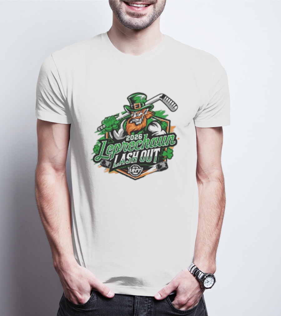 2026 Leprechaun Lash Out Hockey Logo Irish Hockey Players T-Shirt