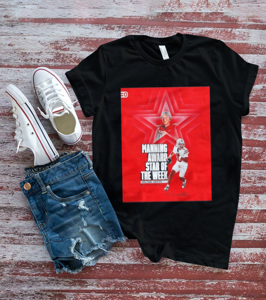 Manning Award Star Of The Week Julian Sayin Ohio State Buckeyes T-Shirt