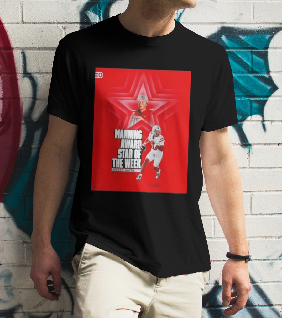 Manning Award Star Of The Week Julian Sayin Ohio State Buckeyes T-Shirt