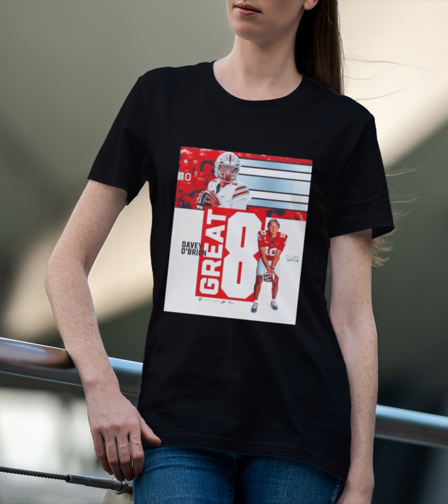 Ohio State Buckeyes Great 8 Julian Sayin Davey O'Brien Award T-Shirt
