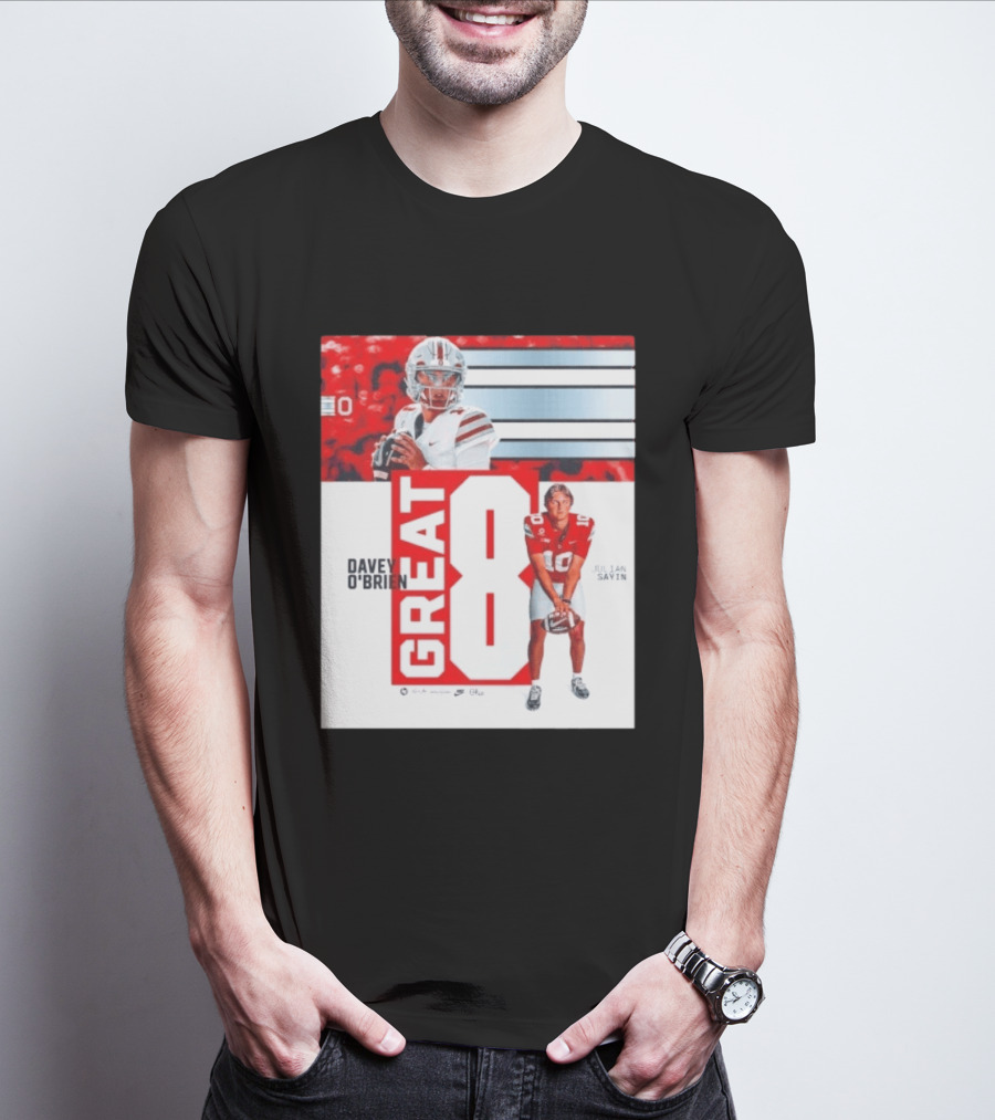 Ohio State Buckeyes Great 8 Julian Sayin Davey O'Brien Award T-Shirt