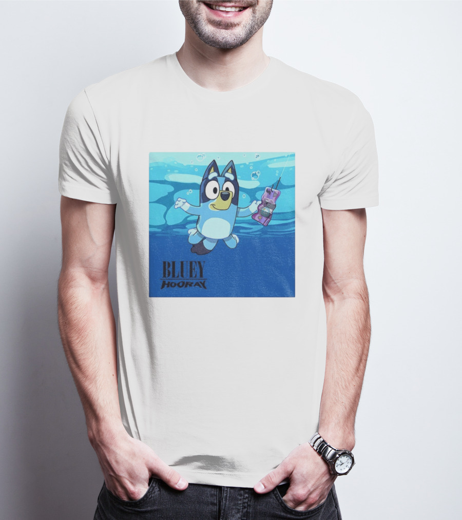 Bluey Hooray Nirvana Nevermind T-Shirt