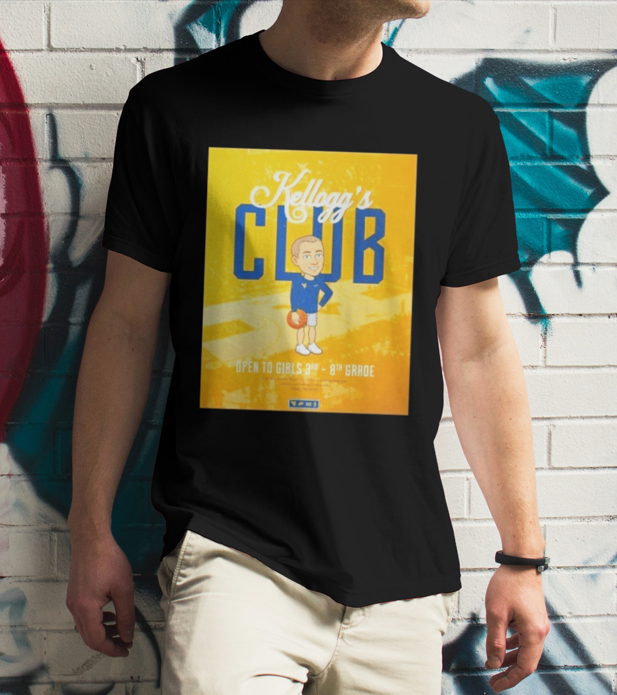 Kellogg's Club West Virginia University Basketball Clinic Open To Girls Grades 3 To 8 T-Shirt