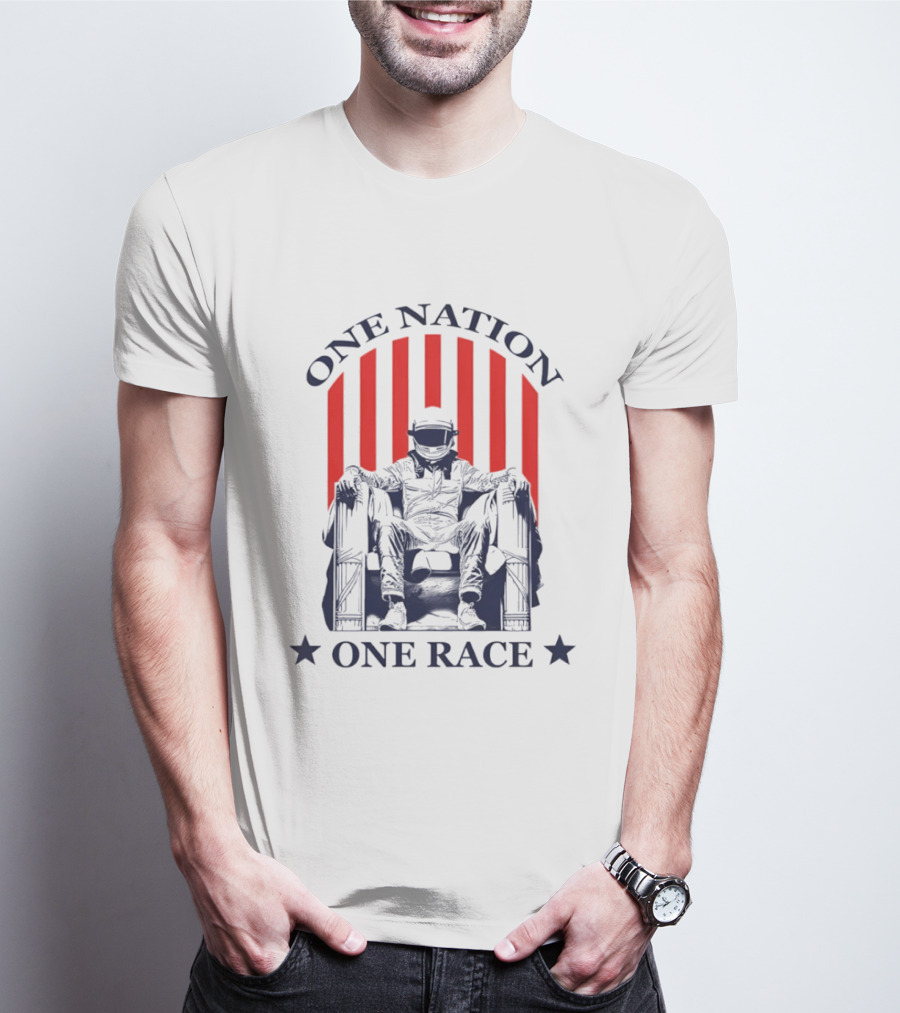One Nation One Race Racer X IndyCar Washington DC T-Shirt