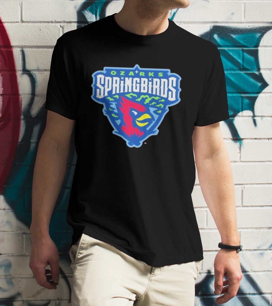 Ozarks Springbirds Baseball Cardinal Iconic Team T-Shirt