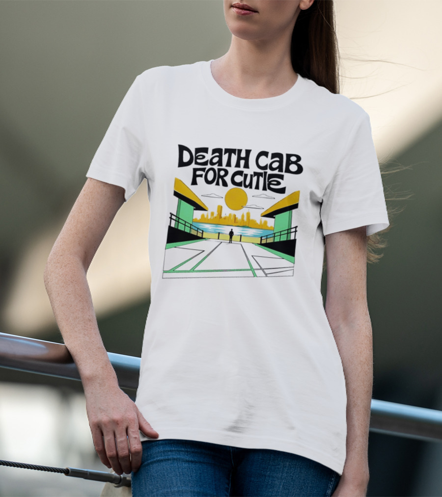 Death Cab For Cutie Skyline Indie Rock City Sunset T-Shirt