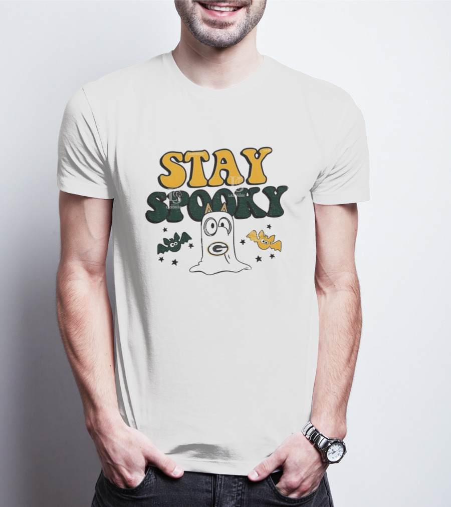 Green Bay Packers Bluey Stay Spooky Halloween T-Shirt