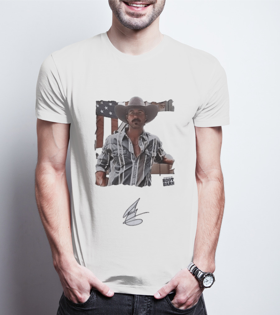 Riley Green That's Just Me Tour Boot Barn American Flag T-Shirt