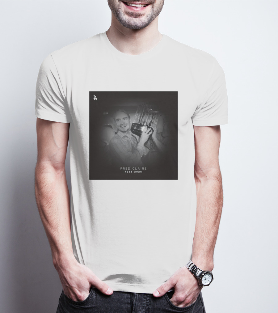LA Dodgers Fred Claire 1935 2026 Commemoration T-Shirt